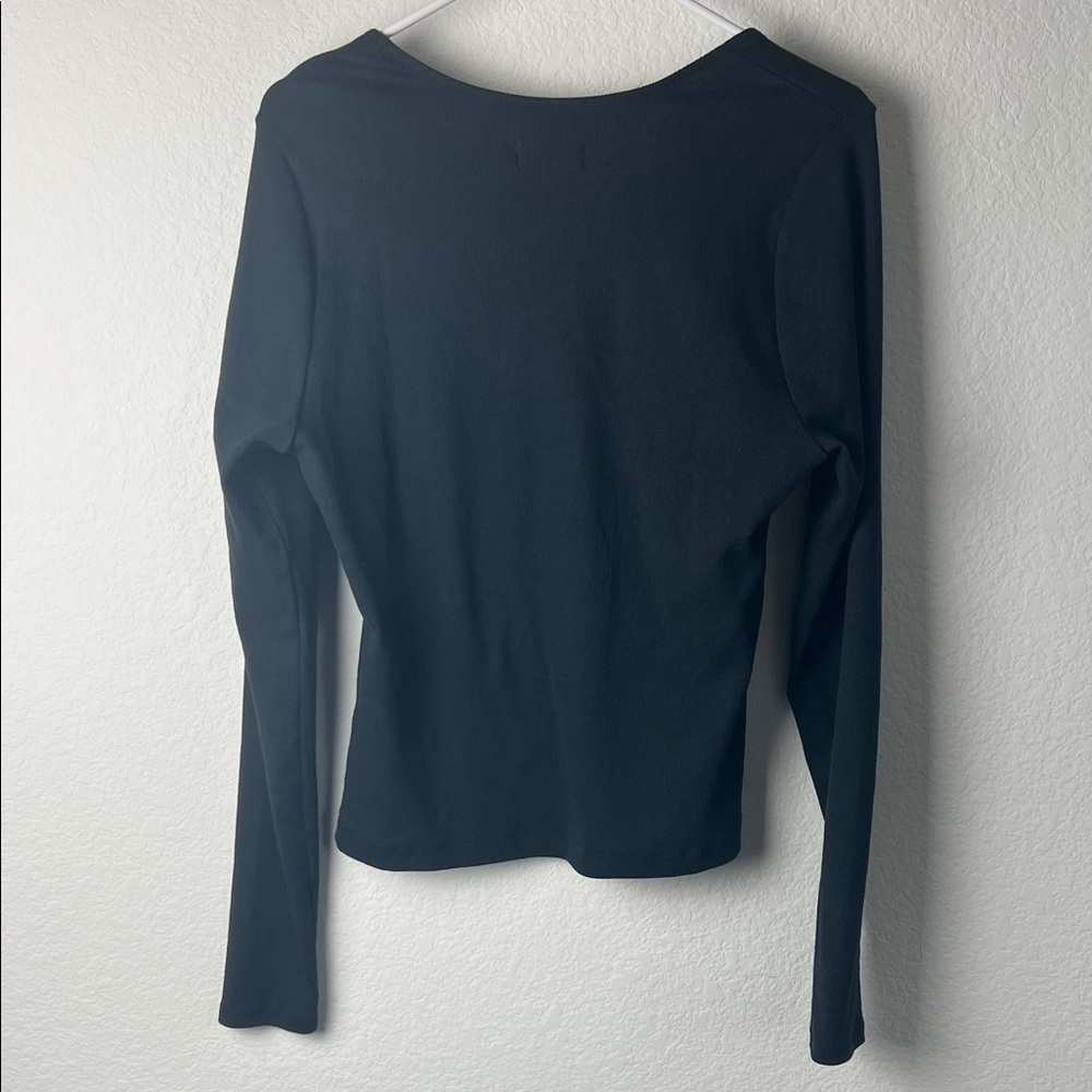 Anthropologie Women’s Black Long Sleeve Top XL - Picture 4 of 5